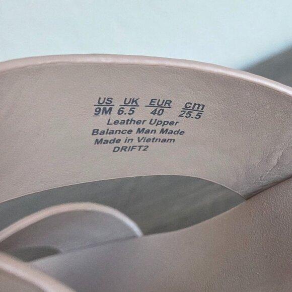 Naturalizer Drift 2 Toe Loop Chunky Sandal Sand Drift Brown Leather 9 Minimalist - Picture 8 of 9